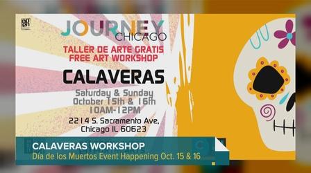 Video thumbnail: Chicago Tonight: Latino Voices Little Village Arts Center Hosting Calaveras Workshop