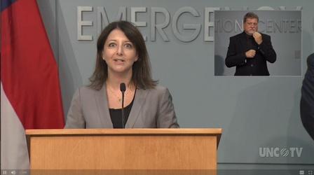 Video thumbnail: NC Emergency Management and Weather 07/30/20 Coronavirus Briefing: Dr. M. Cohen (English)