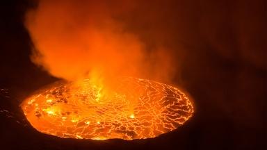 Volcano on Fire