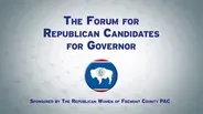 Fremont County Rep. Gubernatorial Candidate Forum (2018)