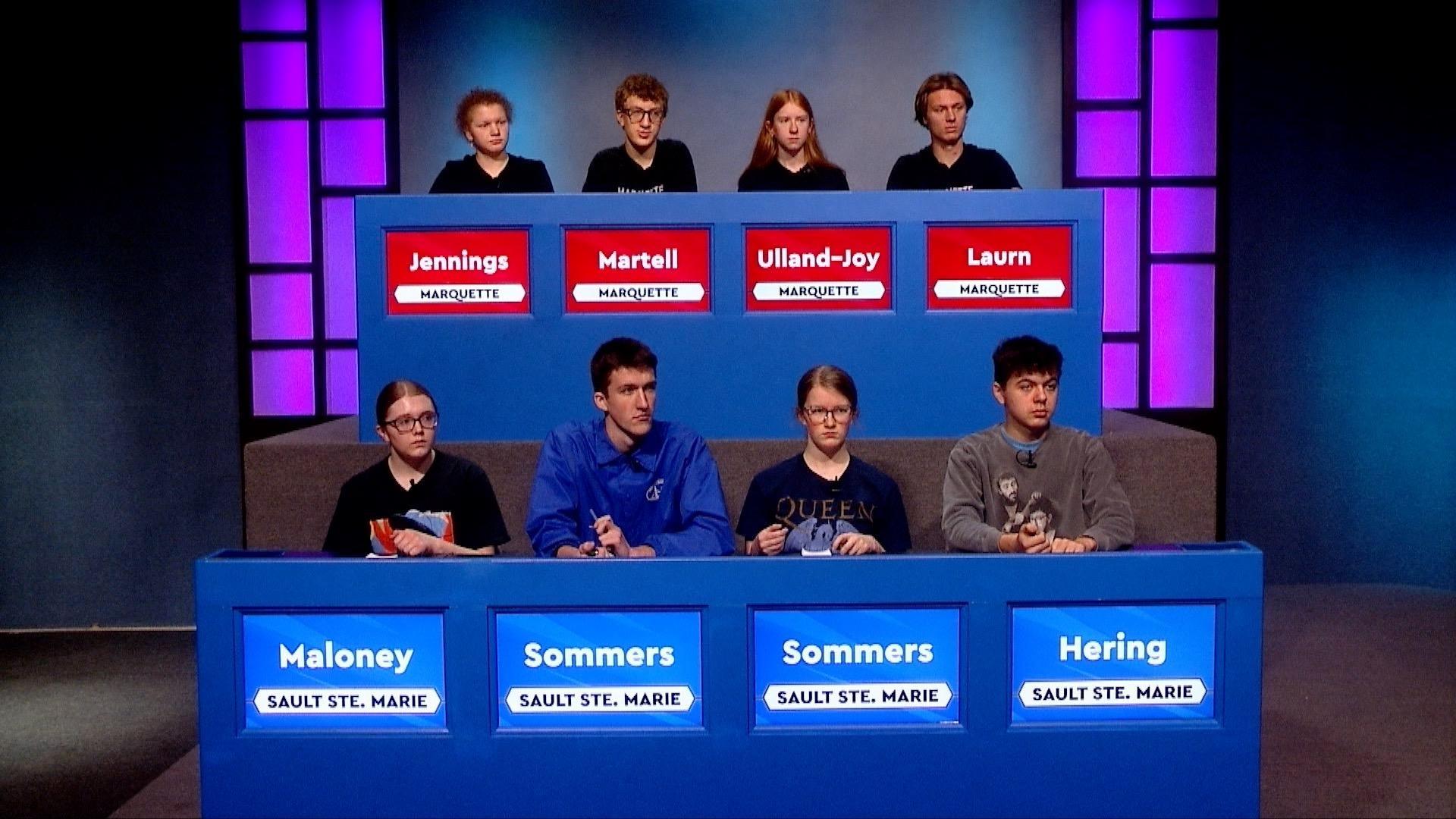 Marquette meets Sault Ste Marie in the next cerebral sixteen match of High School Bowl