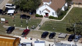 Video thumbnail: PBS NewsHour Tight-knit Texas community reels from church murders