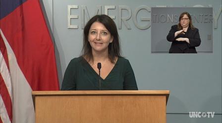 Video thumbnail: NC Emergency Management and Weather 09/15/20 Coronavirus Briefing: Dr. M. Cohen (English)