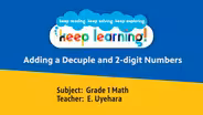 Grade 1 Math #11: Adding a decuple and 2-digit numbers