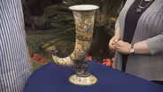 Appraisal: Austrian Enameled Drinking Horn, ca. 1885
