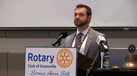 Video thumbnail: Evansville Rotary Club Regional Voices: Nate Hahn, Evansville Regional Airport