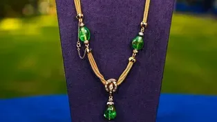 Appraisal: Emerald, Diamond & Gold Necklace, ca. 1895