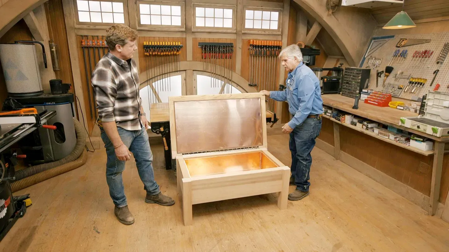 E18 | Move Baseboard, Cooler Bench | Ask This Old House