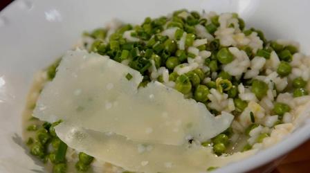 Video thumbnail: The Key Ingredient Rice and Garden Peas in Parmesan Broth | Kitchen Recipe