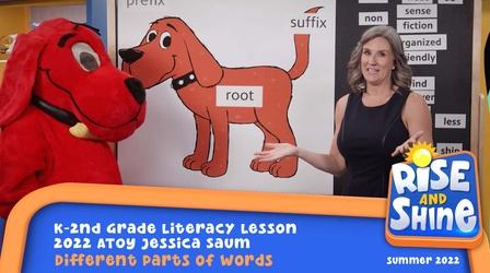 Video thumbnail: Rise and Shine Jessica Saum - Different Parts of Words