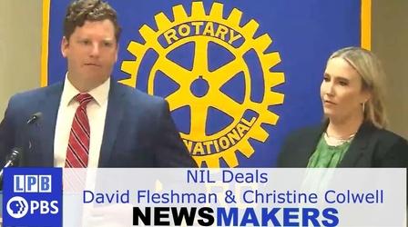 Video thumbnail: Newsmakers NIL Pitfalls | David Fleshman & Christine Colwell | 9/29/21