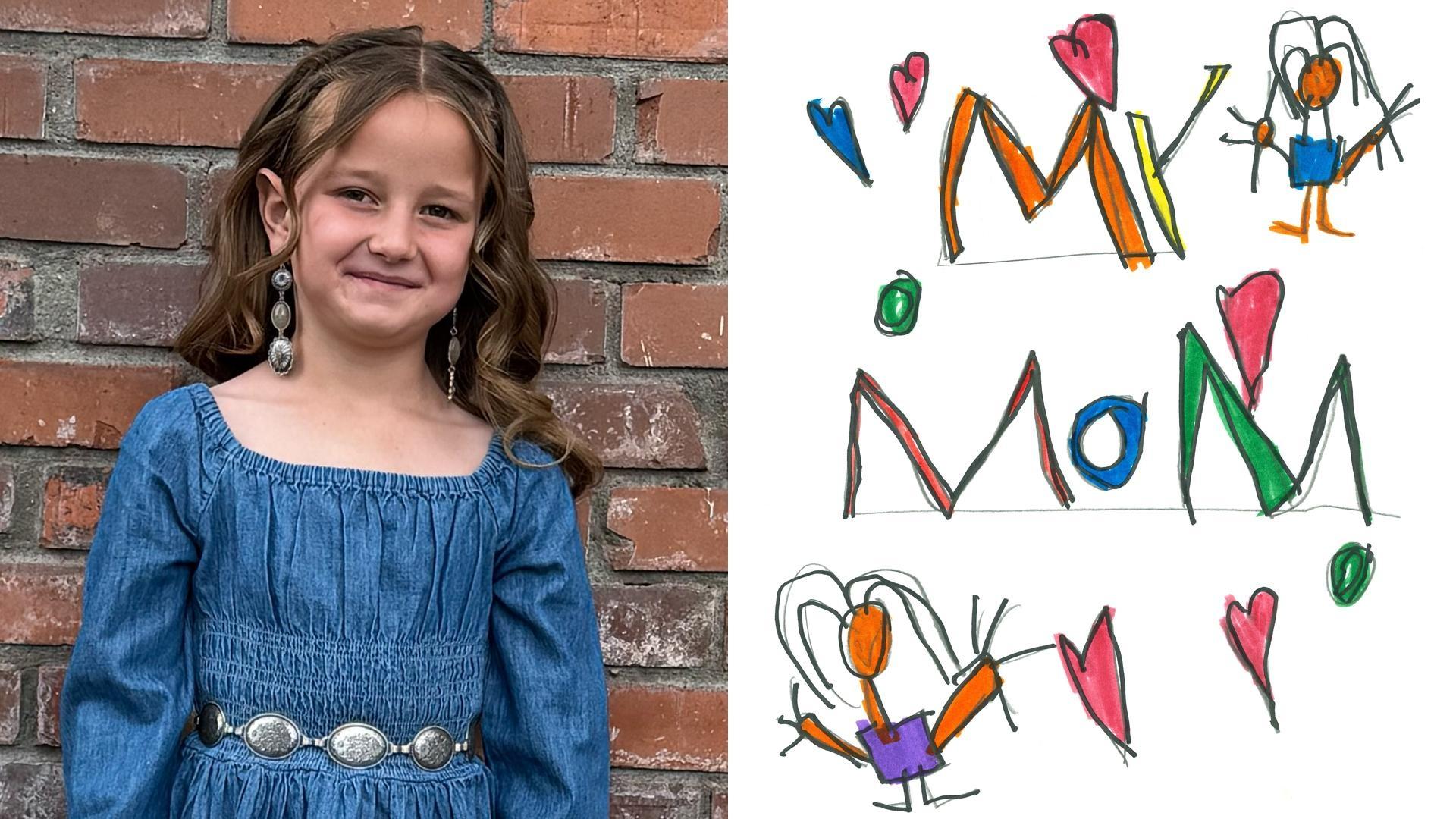 3rd Place in the Kindergarten level: “My Mom” by Tinsley, Nancy Gomes Elementary