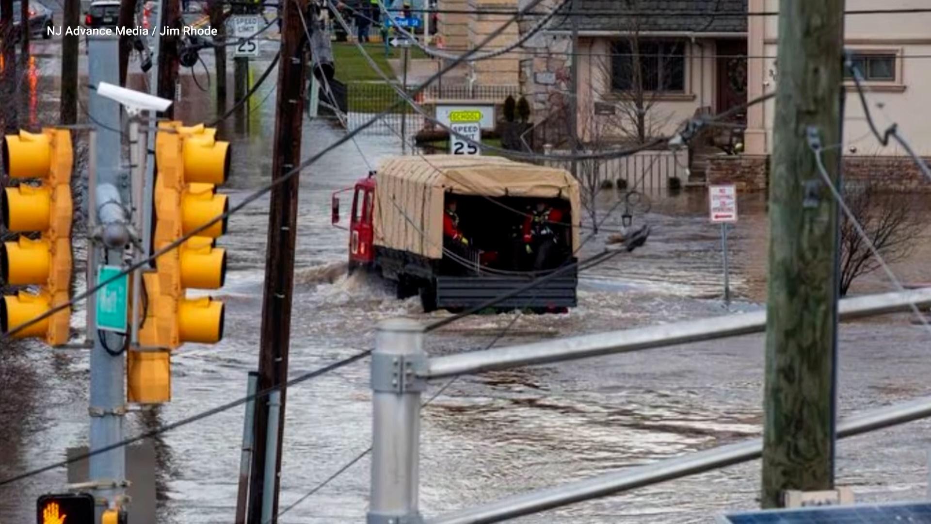 Latest NJ flooding leads to evacuations, emergency rescues NJ
