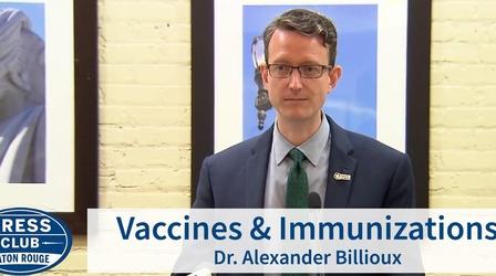 Video thumbnail: Press Club Vaccines & Immunizations | Dr. Alexander Billioux | 05/06/19