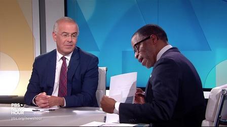 Video thumbnail: PBS NewsHour Brooks and Capehart on Democratic infighting, debt ceiling