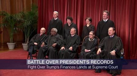 Video thumbnail: Chicago Tonight Fight Over President Trump’s Finances Lands at Supreme Court