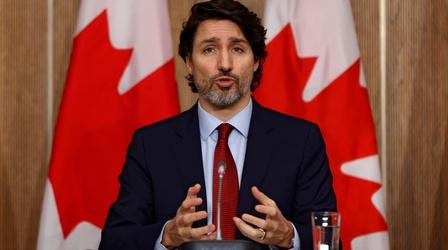 Video thumbnail: PBS NewsHour News Wrap: Biden holds first meeting with Canada's Trudeau