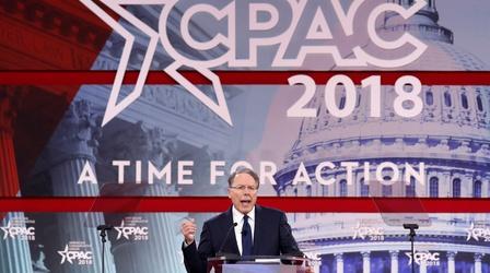 Video thumbnail: PBS NewsHour NRA backs Trump’s call for arming teachers