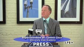 Video thumbnail: Press Club 05/15/17 - Lonnie Luce, Superintendent, University View Acad