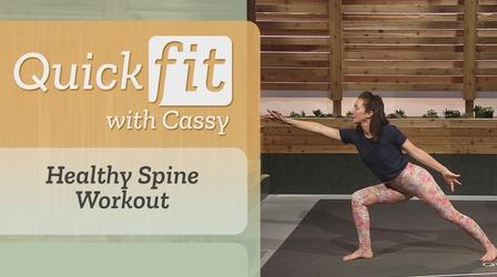 Video thumbnail: Quick Fit with Cassy Healthy Spine Workout