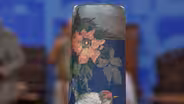 Appraisal: Weller Hudson Blue & Decorated Vase, ca. 1925