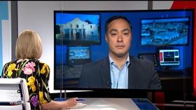 Video thumbnail: PBS NewsHour Rep. Castro says Trump is making detention centers worse