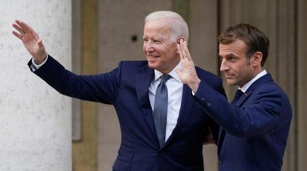 Video thumbnail: PBS NewsHour Biden reemphasizes alliance with France, meets Pope Francis