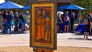 Appraisal: Ángel Botello Oil Painting, ca. 1960