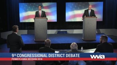 Video thumbnail: WVIA Special Presentations 2018 Pennsylvania 9th Congressional District Debate