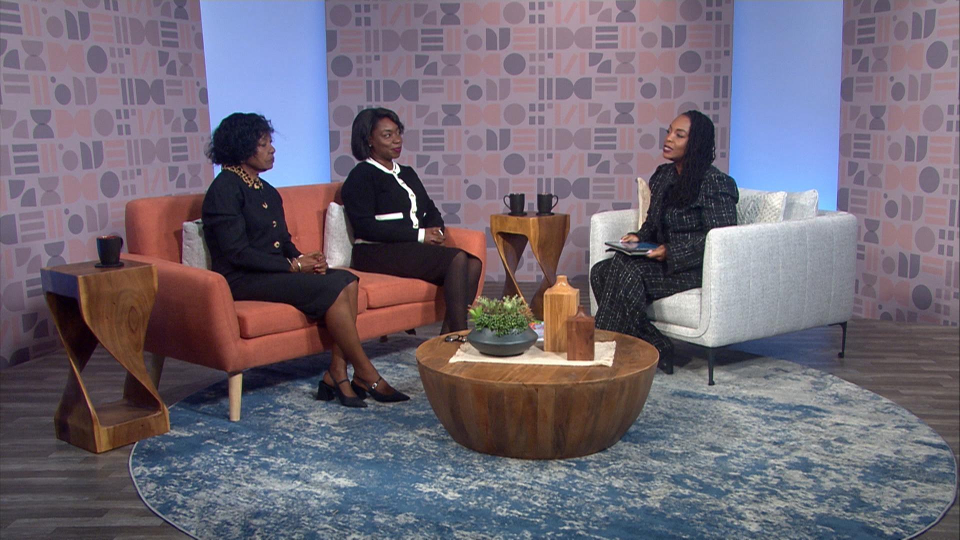 Host of Black Issues Forum Kenia Thompson and guests.