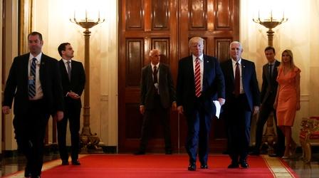 Video thumbnail: PBS NewsHour News Wrap: Trump says he did not make Comey tapes