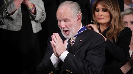 Video thumbnail: PBS NewsHour Conservative radio host Rush Limbaugh dies at 70