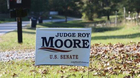Video thumbnail: PBS NewsHour White House weighs in on Roy Moore, Sen. Franken