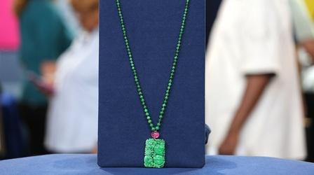 Video thumbnail: Antiques Roadshow Appraisal: Chinese Jadeite & Tourmaline Necklace, ca. 1910