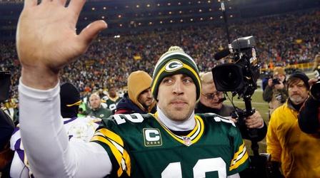 Video thumbnail: PBS NewsHour Aaron Rodgers and vaccine skepticism in professional sports