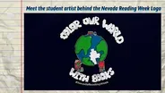 Meet the student artist behind the Nevada Reading Week Logo