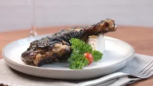 Brined Spatchcock Chicken Under Brick