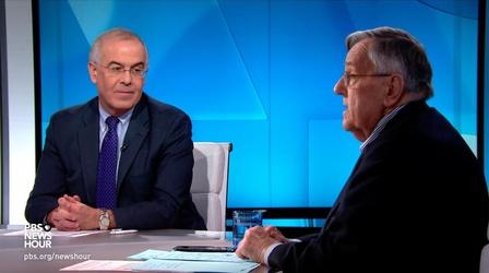 Video thumbnail: PBS NewsHour Shields and Brooks on impeachment evidence, Pelosi’s power