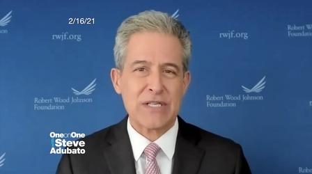 Video thumbnail: One-on-One RWJF CEO Discusses the COVID Vaccine and Reopening Schools