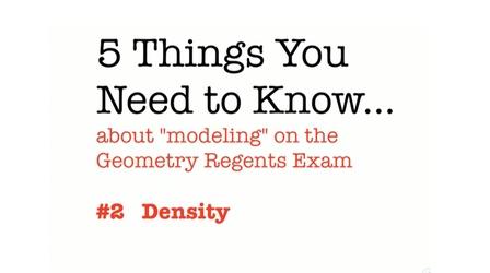 Video thumbnail: Regents Review CC Geometry Density