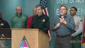 Video thumbnail: NC Emergency Management and Weather NC Gov. Cooper: Hurricane "Florence": 12noon- 9/16