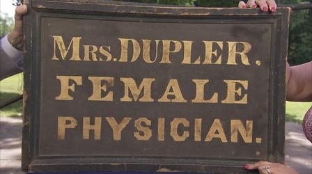 Appraisal: Female Physician Trade Sign, ca. 1835