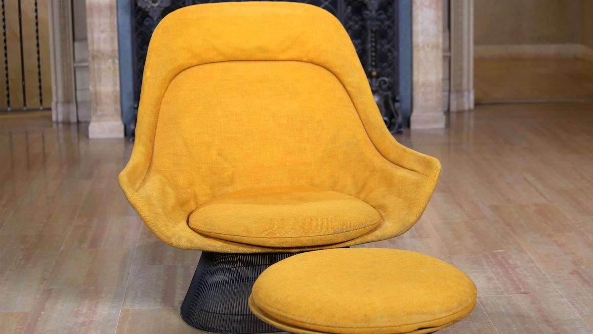 Appraisal Platner Highback Lounge Chair & Ottoman, ca.1975 Antiques