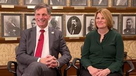 Video thumbnail: Wyoming Capitol Outlook Governor-elect Mark Gordon and Jennie Gordon