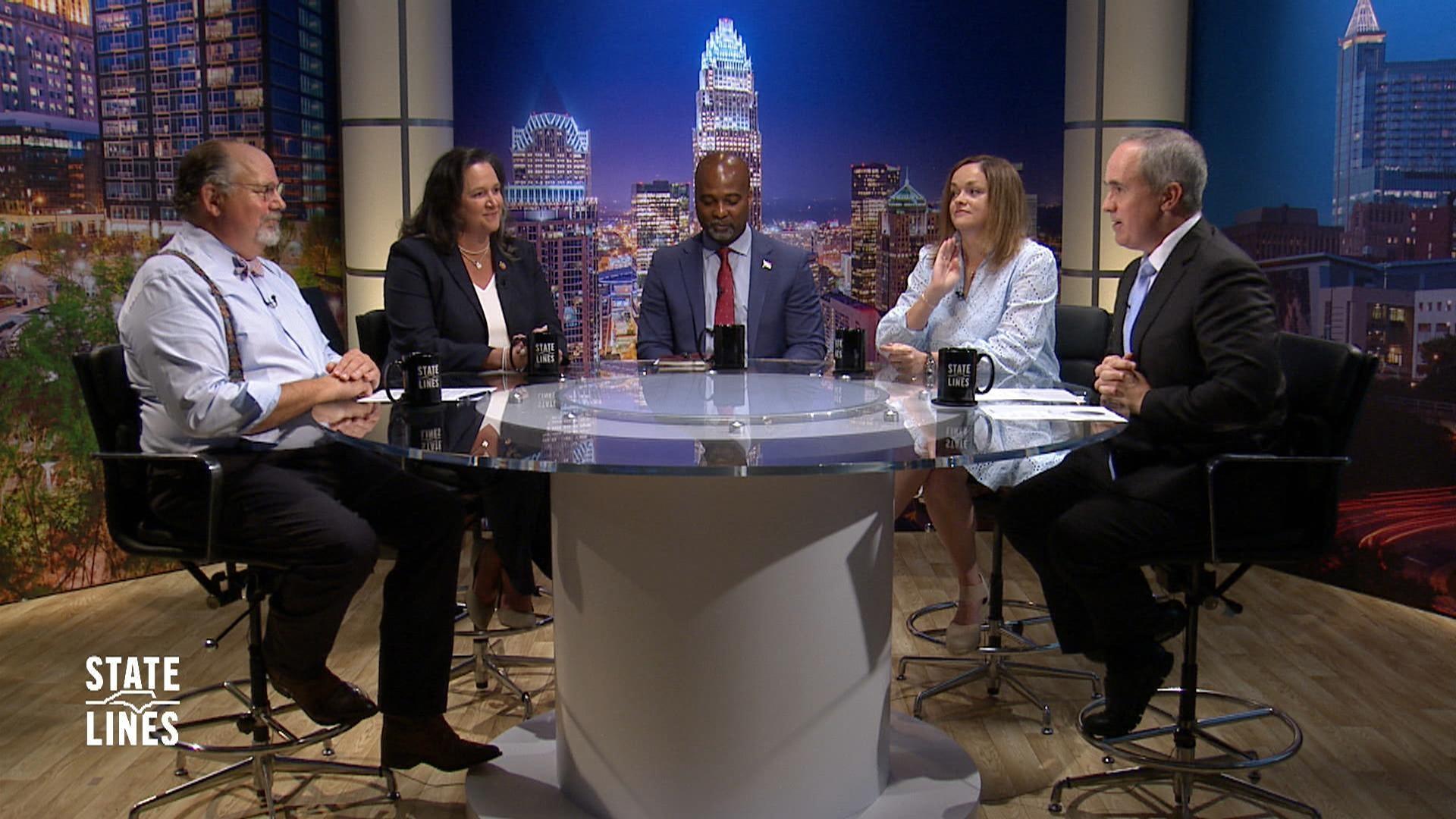 Host Kelly McCullen and guests.