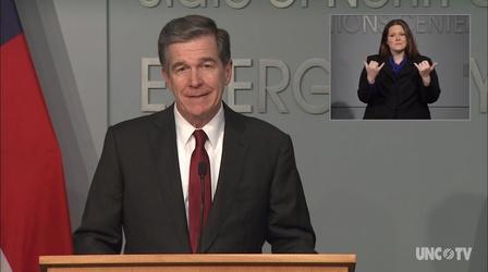 Video thumbnail: NC Emergency Management and Weather 6/15/20 Governor Cooper Briefing (English)