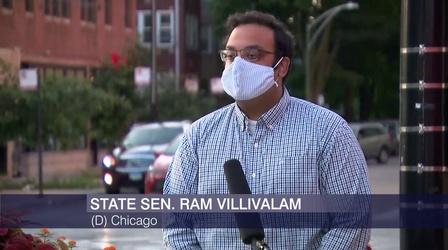 Video thumbnail: Chicago Tonight State Sen. Villivalam on Reopening As COVID-19 Cases Spike