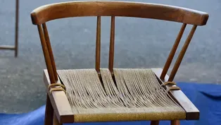 Appraisal: George Nakashima Grass Seat Chair, ca. 1965