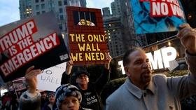 Video thumbnail: PBS NewsHour News Wrap: Activists protest Trump's national emergency