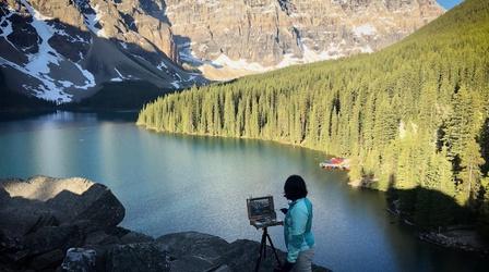 Video thumbnail: Oregon Art Beat Bhavani Krishnan, plein air painting | K-12